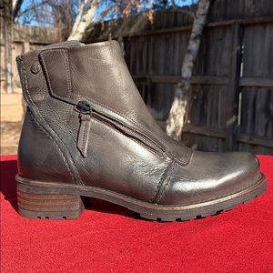 Jafa 402 Zipper Ankle Boots Graphite Size 38 NWOB